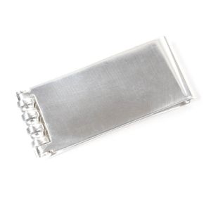 Excellent condition TIFFANY & Co. SV925 logo square bill clip/money clip, silver, weight 37.3g, recommended for men.