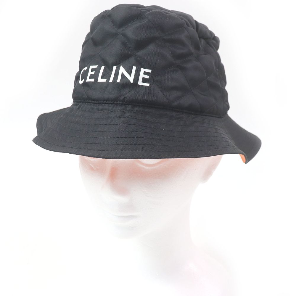 Celine Quilted Bucket Hat Celine Logo Bucket Hat Quilted Nylon 214405 main image 4