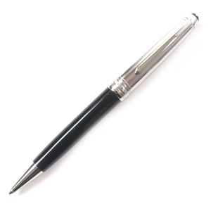 MONTBLANCMeisterstück Solitaire Due 不銹鋼經典白星旋轉原子筆，銀色和黑色，德國製造，男士款，成色極佳，書寫流暢。
