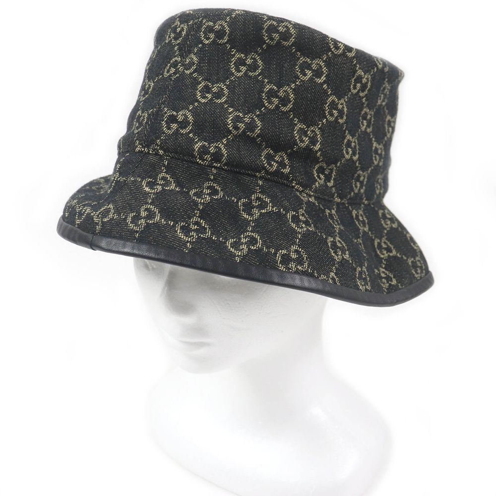 Authentic Gucci Hat come with dust bag in excellent condition GUCCI Monogram Equestrian Hat Beige Brown (in excellent  main image 4