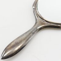 復古銀色手鏡/粉盒（二手）