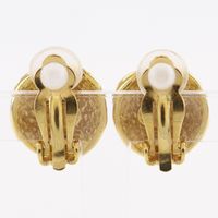 Pre-owned CHANEL Coco Mark earrings, vintage gold-plated  display picture 1
