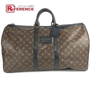 LOUIS VUITTON OL4088 Monogram Waterproof Keepall Bandouliere 55 Boston Bag