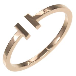 蒂芙尼 T 字形手镯，内周长：约 16.3 厘米，18K 玫瑰金，约 28 克，女士款 [二手]