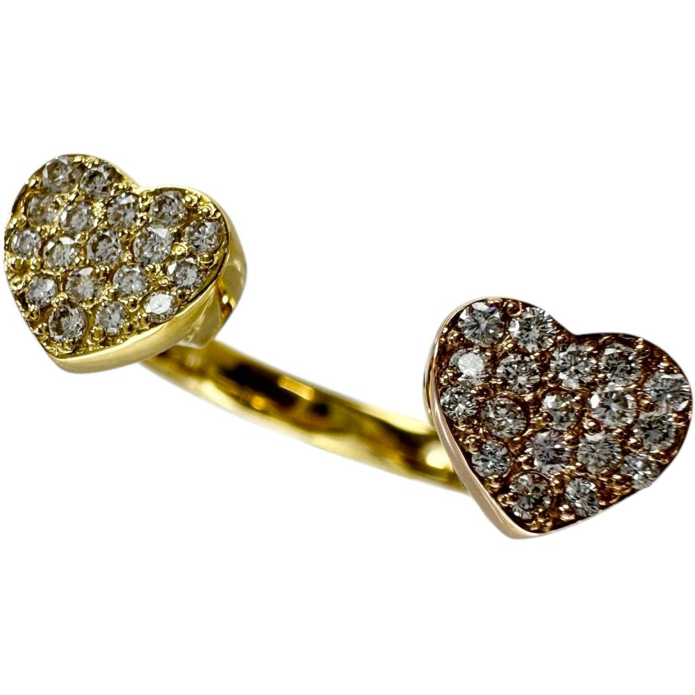 Pre-owned 18K gold ring with 0.28ct diamonds, size 11.5, and 4.0g