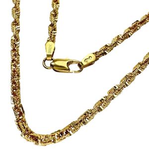 UNOAERRE/우노아에레 디자인 체인 체인만 목걸이 K18 골드 13.0g 42.5cm 레이디스 【중고】