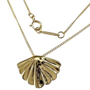 TIFFANY&Co./티파니 조개 모티브 목걸이 K18YG 옐로우 골드 3.3g 40.5cm 레이디스 【중고】