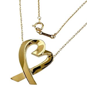 TIFFANY&Co./티파니 러빙 하트 목걸이 K18YG 옐로우 골드 5.9 g 54.5 cm 레이디스 【중고】