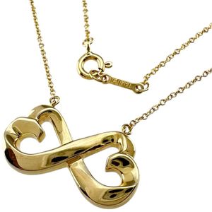 TIFFANY&Co./티파니 W러빙 하트 팔로마 피카소 목걸이 K18YG 옐로우 골드 5.3 g 42 cm 레이디스[중고]