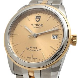 TUDOR/튜더/튜들 55003 글래머 데이트 손목시계 스테인리스 스틸/YG 자동 감기/오토마 I번(2003년) 샴페인 문자판/실버 골드 콤비벨트 맨즈[중고]