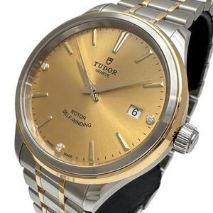 TUDOR/튜더/튜들 12503 상자/보관 스타일 다이어 3P 손목시계 스테인리스 스틸 자동 감기/오토마 I번(2003년) 샴페인 문자판/골드×실버 콤비 맨즈[중고]