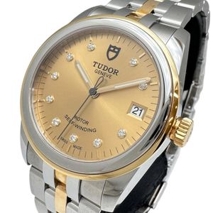 TUDOR/튜더/튜들 55003 상자/보관 글래머 데이트 다이어 10 P 손목시계 스테인리스 스틸 자동 감기/오토마 I번(2003년) 샴페인 문자판/골드×실버 콤비 맨즈[중고]