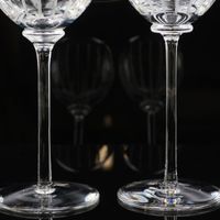 Pre-owned Hermès Fanfare wine glasses x 2