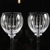 Pre-owned Hermès Fanfare wine glasses x 2