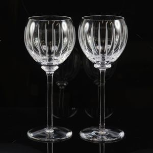 Pre-owned Hermès Fanfare wine glasses x 2