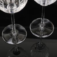 Pre-owned Hermès Fanfare wine glasses x 2