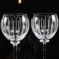 Pre-owned Hermès Fanfare wine glasses x 2
