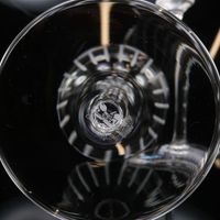 Pre-owned Hermès Fanfare wine glasses x 2