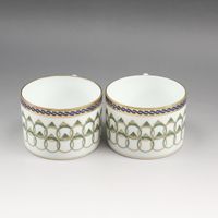 二手 Richard Ginori Medici 戒指圖案餐具：杯子、碟子和Platex 2