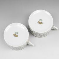 二手 Richard Ginori Medici 戒指圖案餐具：杯子、碟子和Platex 2