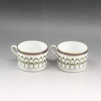 二手 Richard Ginori Medici 戒指圖案餐具：杯子、碟子和Platex 2