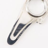 二手愛馬仕馬形書籤，書籤/書籤放大鏡，金屬，銀色，馬形書籤