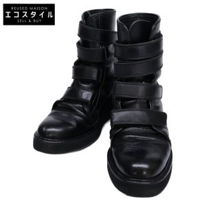 二手 Y's YU-E08-707 皮带缠绕式高帮靴，4 码