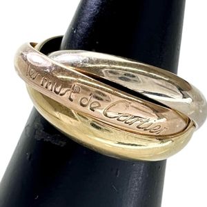 13호 CARTIER/까르띠에 트리니티 클래식 링・반지 K18 골드/YG/WG/PG 8.2 g #53(※시리얼 없음) 레이디스[중고]