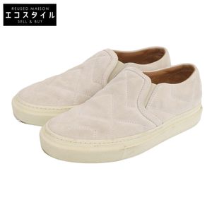 Buttero TANINO Sand McKay 男士麂皮低帮套脚运动鞋，象牙色，39码（二手）