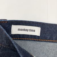 원숭이 타임 8314-042160-7970 나이비 와이드 스트레이트 팬티 L