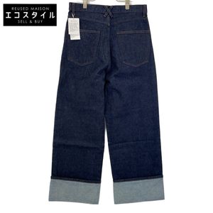 Monkey Time 8314-042160-7970 Navy Wide Straight Pants, Size L (Pre-owned)