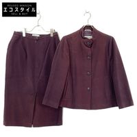 max Mara Angora Wine Red White Tag Set, Size 42 (Pre-owned)