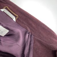 max Mara Angora Wine Red White Tag Set, Size 42 (Pre-owned)