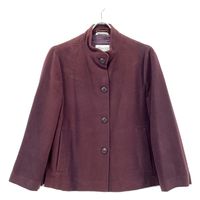 max Mara Angora Wine Red White Tag Set, Size 42 (Pre-owned)