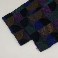 Jiu Purple Multicolor Round Color Short Coat, Size 40 (Pre-owned)