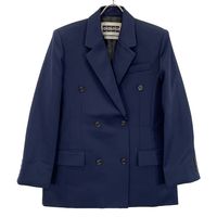 Used EEX-1N453-JK04-NV LETTER X Navy Double Blazer XS ink
