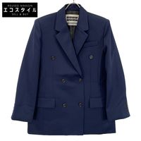 Used EEX-1N453-JK04-NV LETTER X Navy Double Blazer XS ink