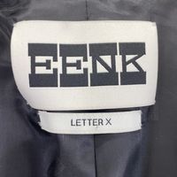 Used EEX-1N453-JK04-NV LETTER X Navy Double Blazer XS ink