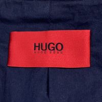 Hugo Boss Blue Gradation Calfskin Single Rider Jacket, Size S (Pre-owned)