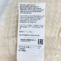 二手 Dolce & Gabbana 白色粗花呢半身裙，40 碼，F4CJHT GDCAW H，配 DG 五金配件