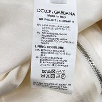二手 Dolce & Gabbana 白色粗花呢半身裙，40 碼，F4CJHT GDCAW H，配 DG 五金配件