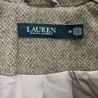 Lauren Ralph Lauren Brown Double-Breasted Herringbone Coat 00 [Pre-owned]