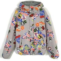 히스테릭 글래머 HYSTERIC STICKERS 무늬 훼랏도르완 02213AB03 M【중고】