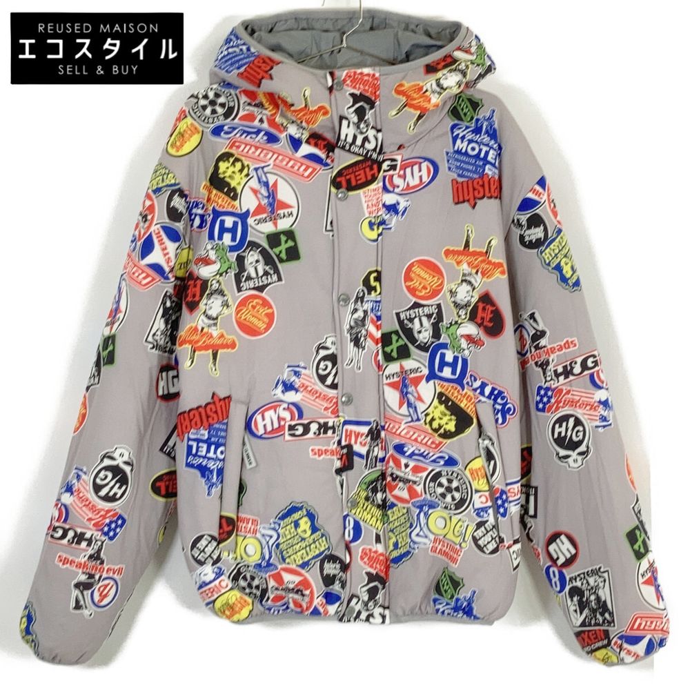 히스테릭 글래머 HYSTERIC STICKERS 무늬 훼랏도르완 02213AB03 M【중고】