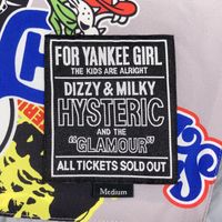 히스테릭 글래머 HYSTERIC STICKERS 무늬 훼랏도르완 02213AB03 M【중고】