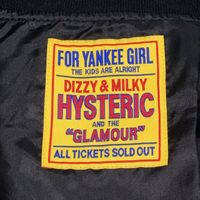 Hysteric Glamour 01213AB07 Black Skull Border Ribbed Jacket, Size F (Pre-owned)