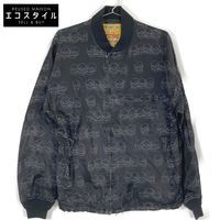 Hysteric Glamour 01213AB07 Black Skull Border Ribbed Jacket, Size F (Pre-owned)