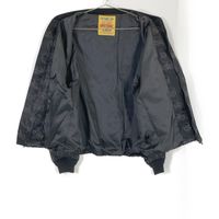 Hysteric Glamour 01213AB07 Black Skull Border Ribbed Jacket, Size F (Pre-owned)