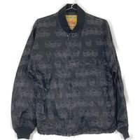 Hysteric Glamour 01213AB07 Black Skull Border Ribbed Jacket, Size F (Pre-owned)