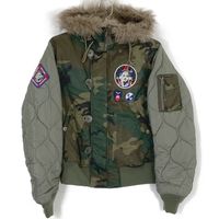 히스테릭 글래머 01203AB08 TRIANGLE WOMAN 리메이크 N-2B제캇트 M【중고】